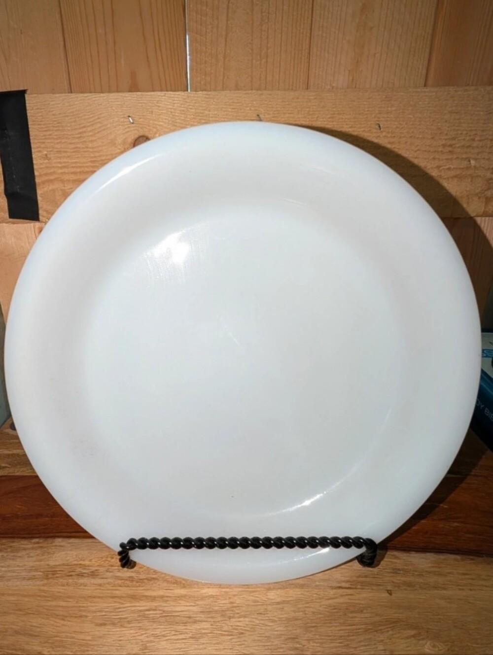 Vintage Fire King White Milk Glass Pie Plate